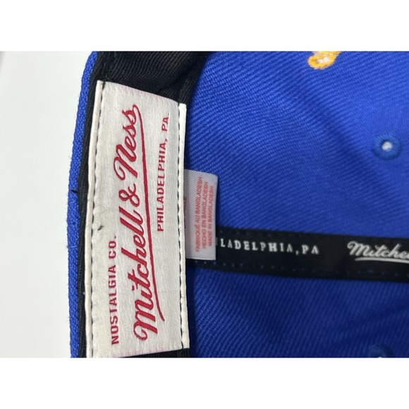 NEW Golden State Warriors Mitchell & Ness Snapback Cropped Logo Hat Cap - Picture 8 of 9
